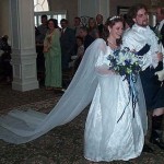 BRIDE GROOM ENTERING RECEPTION